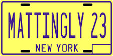 Don Mattingly New York Yankees Rookie 1982 License Plate picture