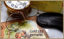 Gold 333 weight 9.7 gr. pincher solid real gold 333 nose glasses warranty picture