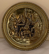 Vintage Made In England Stamped 8” Antique Plated Wall Decor VTG Collectible picture
