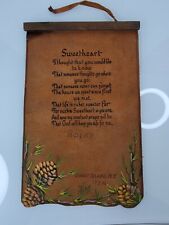 Antique 1935 Souvenir CONEY ISLAND Scroll with Poem  11.5