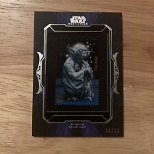 2015 Topps Star Wars Masterwork Yoda Stamp Relic 09/99 picture