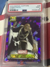 Sabretooth - 2024 Topps Chrome Marvel Sapphire Edition #25 Purple /15 picture