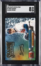 2000 PACIFIC REVOLUTION SEASON OPENER #5 GREG MADDUX SGC 8 picture