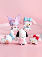 Cute Sanrio Character Figure Set 5pcs PVC Model Collectible Toy Gift picture