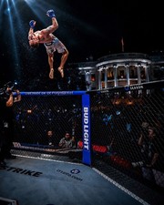 WHITE HOUSE UFC FREEDOM 250 Justin Gaethje ARENA FIGHTING CAGE 2026 8X10 PHOTO picture