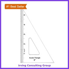 Coopay 6 Inch 30/60 Degree Drafting Triangle Inking Edge picture