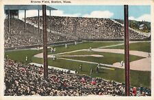 Braves Field, Baseball, Boston, Massachusetts MA - c1920 Vintage Postcard picture