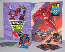 PEPSICARDS Marvel Full Set 113/113 + DC Full Set 116/116 cards 1995 Reprint picture