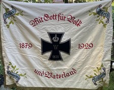 WWI Imperial German Kingdom Of Wurttemberg Silk Banner Flag IRON CROSS *** READ picture