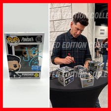 JON BERNTHAL SIGNED The Punisher Funko POP #1635 Marvel - Glow - COA & PICTURE picture