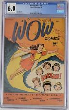 CGC 6.0 Fine == 1946 WOW COMICS #45 / Mary Marvel / Scarce Population 11 / OW-W picture