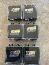 Lot of 6 Vintage USFS U.S. Figure Skating Test Medal Pins In Cases picture