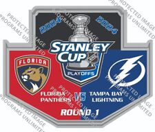 2024 STANLEY CUP PLAYOFFS PIN FLORIDA PANTHERS TAMPA BAY LIGHTNING PUCK IN STORE picture