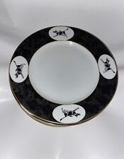 Woodmere New Castle PA Dinner Plates  12” Cow  Pattern Plate Set- (8) picture