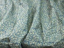 Anna Rubens for Interior Fabric Design Remnants Blue Scroll Beige 3 7/8 Yd x 54