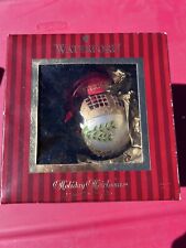 RARE WATERFORD HOLIDAY HEIRLOOMS Antique Elegance Ball Ornament In Box W/Ribbon picture