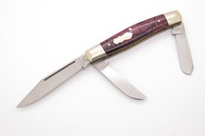 Vtg Prototype Fight'n Rooster Frank Buster Germany Red Stockman Folding Knife picture