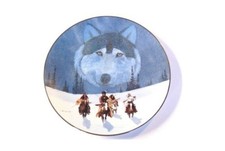 Bradford Exchange The Pathfinders Ltd Edition Numbered Plate Gale Running Wolf picture