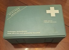 Vintage 1965 Volkswagen Bettle FirstAid Kit, Kraftwagen Verbandkasten picture