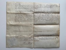 1797 Virginia Land Grant Signed by Governor James Wood – 256 Acres in picture