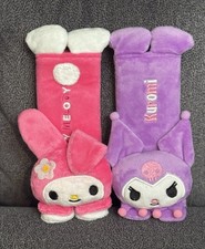 3D My Melody & Kuromi Seatbelt Covers (Purple & Pink) picture