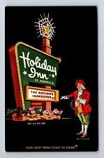 Jackson MI-Michigan, Holiday Inn, Advertising, Antique Vintage Postcard picture