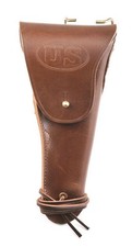 US WW2 M1916 Colt 1911 .45 Holster Marked JT&L 1942 Premium Drum Dyed Leather picture