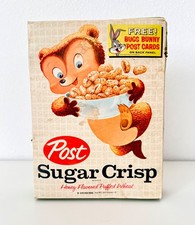 Vintage 1961 Post Sugar Crisp Cereal Box Bugs Bunny Post Cards Premium Kids Food picture