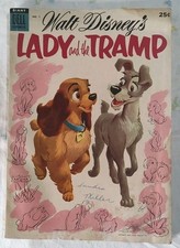 Walt Disney's Lady and the Tramp #1 Dell Comics June 1955 Very Good Mius picture