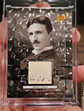 1/1 Pieces Of The Past Nikola Tesla Handwriting Relic Card picture