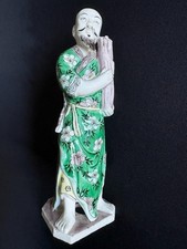 Antique Chinese Porcelain Famille Verte Figurine Figure Statue Quin Dynasty picture