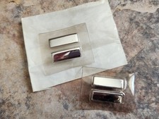 NOS Vintage Pair USAF Air Force Captain Plastic Encased Rank Insignia picture