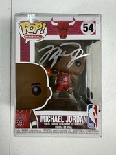 Michael Jordan Signed Funko Pop #54 Chicago Bulls COA Pros PC489531 picture