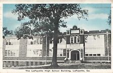 High School Building LaFayette Georgia GA 1925 Postcard picture