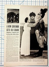 1947 Connecticut Governor McConaughy & Foot Guard Magazine Article picture