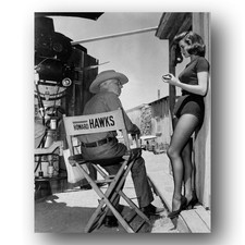 Angie Dickinson With Howard Hawks Photo 8x10 Candid Portrait Studio Shot picture