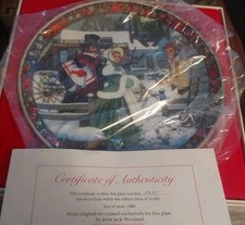 NIB Christmas Plate Royal Windsor The Christmas Song Painting by Jack Woodson picture