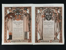 Vintage 1927  Kuppenheimer Famous Fifties J.C. Leyendecker  Two Page Original Ad picture