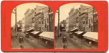 Philadelphia PA Chestnut Street Above Fourth 1860s LSC Stereoview Photo picture