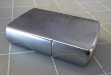 VINTAGE 1950's ZIPPO POCKER LIGHTER PATENT 2517191 BRUSHED CHROME BRADFORD PA picture