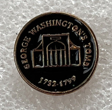 Vintage George Washington's Tomb Mount Vernon Lapel Pin Tie Tack picture