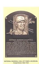 jeff bagwell plaque postcard baseball hall of fame 2017 mlb hof card astros picture