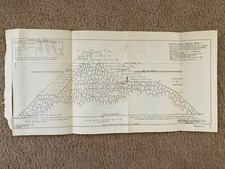 1904 Sandy Bay Mass. Sorted Rubble Mound Breakwater With Stone Sketch Map picture