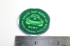 VERY RARE ORG. metal 1969 Mustang Rallye WARM-UP car dash badge plaque RVMC picture
