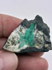 19g Natural Untreated Emerald Specimen Muzo Matrix Calcite Pyrite Quartz picture