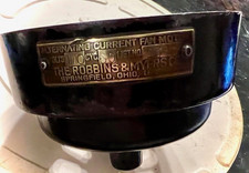 VTG ORIGINAL ROBBINS & MYERS 2110 CAST IRON DESK FAN FRONT MOTOR HOUSING END CAP picture