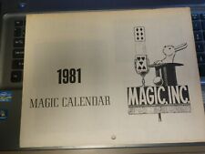 Vintage Magic Inc 1981 Magic Calendar  picture