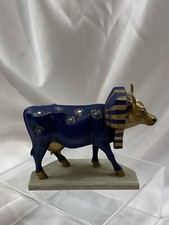 Cow Parade Tutancowmon #9126 King Tut Egypt Blue & Gold NO BOX picture