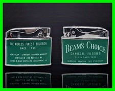Vintage Beam’s Choice Sour Mash 90 Proof Flat Ad Petrol Cigarette Lighter picture