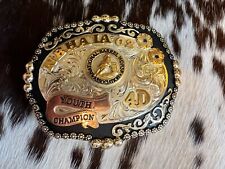 NBHA Barrel Racing/ Racer 4D Rodeo Western Champion Trophy Buckle picture